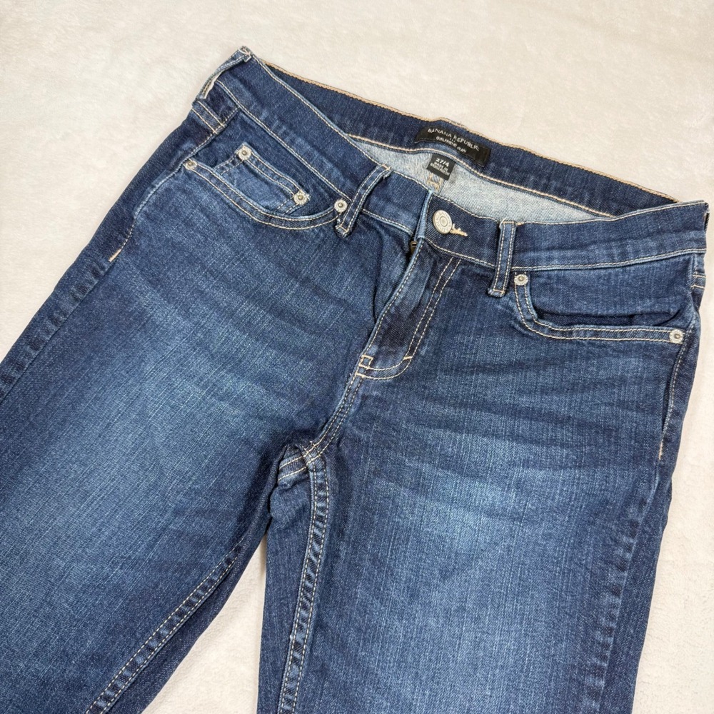 Banana Republic Dark Authentic Girlfriend Jeans Dark Wash 27/4 245574-00